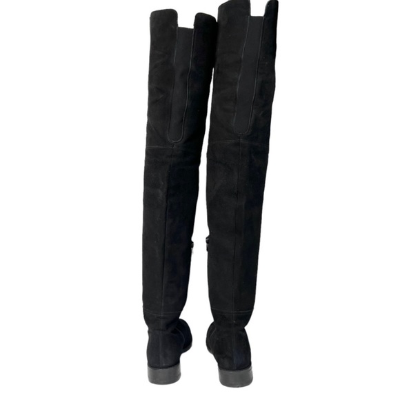 Stuart Weitzman Suede Over the Knee Boot Black Size 7 - Picture 6 of 6